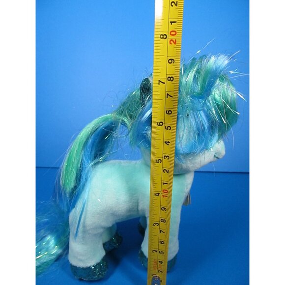 Ty Beanie Boos Topaz Teal Mint Blue Pony Horse Regular Soft Plush 8" - Picture 5 of 5